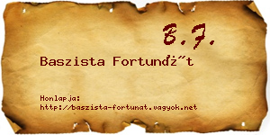 Baszista Fortunát névjegykártya